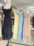 Summer Trendy  Back Hollow Out Tie Lace Long Dresses